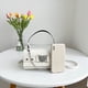thumbnail image 3 of Bolso Mano PU para Mujer Bolso Bandolera Con Cadena Amor (blanco), 3 of 9