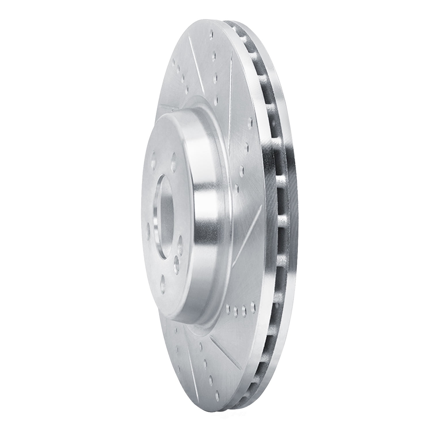Dynamic Friction Company 631-63162R DFC Brake Rotor - Drilled And Slotted - Silver
