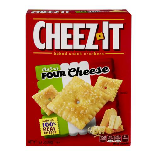 Cheezit, Italian Four Cheese Baked Snack Crackers
