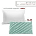 thumbnail image 3 of Nestl Velvet Throw Pillow Covers Solid Rectangle Soft Decorative Pillow Cover for Sofa, 12" x 20", Mint, Pack of 4, 3 of 8