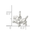 thumbnail image 2 of White Sterling Silver Charm Pendant 10 mm 14 Dog, 2 of 2