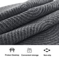 thumbnail image 2 of Furrygo Black Placemats Set of 4, Washable Woven Vinyl Round Place Mats for Kitchen Dinner Table, Anti-Slip Heat Resistant PVC Table Mats,Easy to Clean, 2 of 8