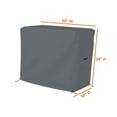 thumbnail image 2 of Bar Cart Cover 12 Oz Waterproof 100% Weather Resistant cart Cover with Air Pockets and Drawstrap for Sung Fit (34"(H) x 50"(W) x 30"(D), Grey), 2 of 6