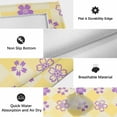 thumbnail image 6 of Purple Flowers Outdoor Rug for Patio/Deck/Porch, Non-Slip Large Area Rug 3 x 5 Ft, Japanese Yellow Checkered Floral Plaid Indoor Outdoor Rugs Washable Area Rugs, Reversible Camping Rug Carpet Runner, 6 of 8