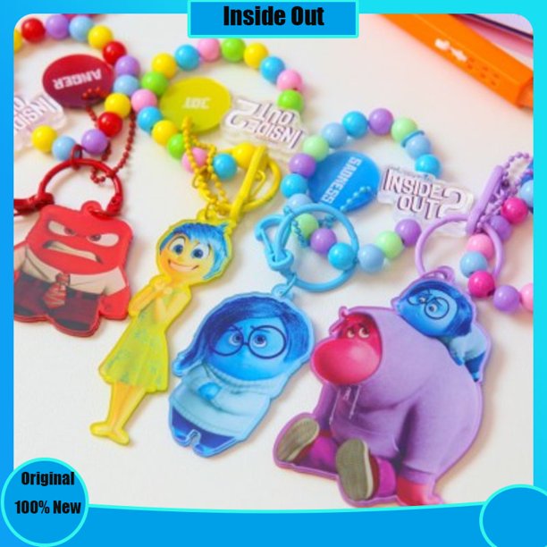 Pixar-Llavero de dibujos animados para coche, accesorio Original con 2 figuras de Anime, agente mental, colgante, juguetes de figuras de acción de animación