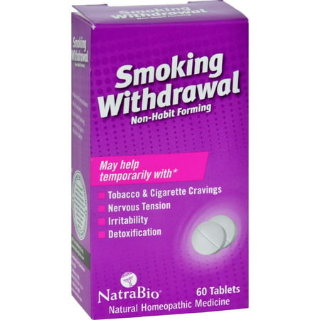 Natrabio Smoking Withdrawl Non-habit Forming - 60 (Best Non Nicotine Chew)
