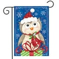 thumbnail image 2 of Briarwood Lane Christmas Owl Garden Flag, 2 of 4