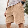 thumbnail image 1 of Retro Corduroy Casual Shorts with Embroidered Logo and Adjustable Drawstring for Everyday Comfort and Modern Style, 1 of 4
