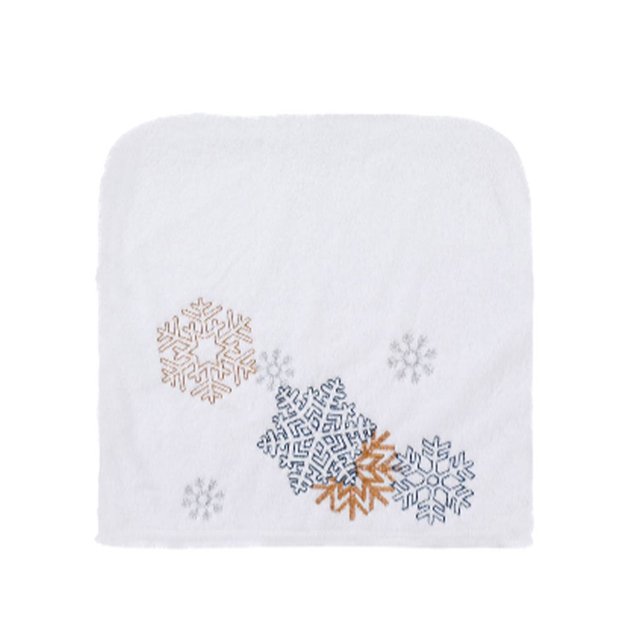 Cateissary Funda para silla de Navidad, funda para taburete Universal de felpa blanca, decoraciones para habitación, fundas de dibujos animados, Kits de decoración para fiestas copo de nieve