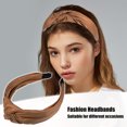thumbnail image 2 of Diadema Sintética Piel Anudada Unique Bargains Caqui 1.57 Pulgadas Ancho, 2 of 7