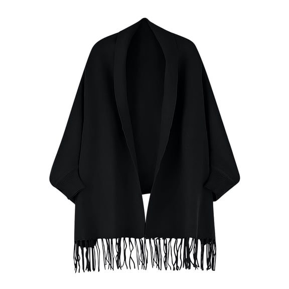 DAFPZW Shawl Wraps for Women Open Front Cape Ponchos Oversized Cardigan for Spring Fall Winter