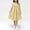 Yellow, variant on Eltusu Girls Cotton Dresses, Casual Solid Color Sleeveless Crewneck Summer Clothes Purple Size 10 T