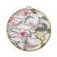 thumbnail image 1 of Colgantes de aros de bordado elegantes, manualidades florales para el hogar, bodas y comedores. 20 centímetros, 1 of 9