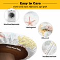 thumbnail image 3 of Elastic Fitted Round Tablecloth, Orange Yellow Coastal Waterproof Stretch Table Cover for 55"-60" Tables, Nautical Summer Beach Coral Sea Turtle Washable Outdoor Tablecloths for Patio, Camping, 3 of 9