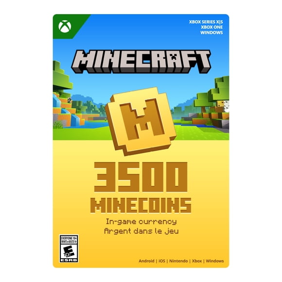 3500 Minecraft Minecoins $25.99 (Code Numérique)