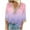 Pink A, variant on Bovxnpu 3/4 Length Sleeve Womens Tops, Cotton Casual Tunic Tops for Women Loose Dressy, Women's Fashion Printed T-shirt 3/4 Sleeves Blouse Round Neck Casual M