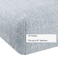 thumbnail image 4 of Mainstays Kids 100% Cotton Percale Bed Sheet Set, Twin, Blue, 3 Pieces, 4 of 8