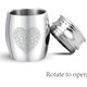 thumbnail image 4 of Urnas pequeñas para cenizas Mini urnas de cremación Recuerdo de cenizas Memorial Urna funeraria de metal de acero inoxidable Entierro, 4 of 7