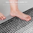 thumbnail image 5 of Juego de alfombras y tapetes de baño BSICPRO Chenille, color negro, 2 piezas, 5 of 5