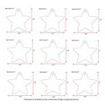 thumbnail image 5 of 25 Units Acrylic Christmas Ornaments Star Soto 1/8" Thick - Clear or Solid Color - (Size 4") Made in USA, 5 of 5