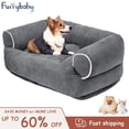 thumbnail image 2 of Thicken Dog Kennel Pet Bed For Dogs Cat House Dog Beds For Large Dogs Pets Products For Puppy Dog Cushion Mat Lounger Bench Sofa ShopWise Round, 2 of 15