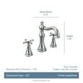 thumbnail image 7 of Moen Ts42114 Weymouth Double Handle Widespread Bathroom Faucet - Nickel, 7 of 7