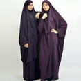 thumbnail image 3 of Shinycome One-Piece Prayer Dress Full Cover Hooded Islamic Abaya Kaftan with Hijab, 3 of 14