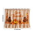 thumbnail image 3 of Darzheoy Thanksgiving Oven Door Skirt, Pumpkin Maple Leaf Turkey Ribbon Ties, Fall Decor Thanksgiving Indoor, Stove Decorative Curtain No-Drill for Home Kitchen, 3 of 6