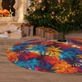 thumbnail image 6 of Sikiie Colorful Hawaii Palms 30-48 inches {designName} Print Christmas Tree Skirt Snowman Xmas Tree Skirt with Edge Christmas Decorations for Holiday Party36", 6 of 7