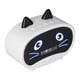 thumbnail image 4 of Mini altavoz de dibujos animados multifuncional lindo diseño de oreja de gato conjunto inteligente relojes de alarma duales para dormitorio oficina blanco, 4 of 9
