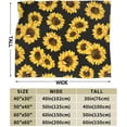 thumbnail image 3 of Sunflower Pattern Throw Blanket Soft Lightweight Cozy Premium Flannel Warm Bed Blanket for Bedroom Living Couch All Seasons 60"X50", 3 of 6