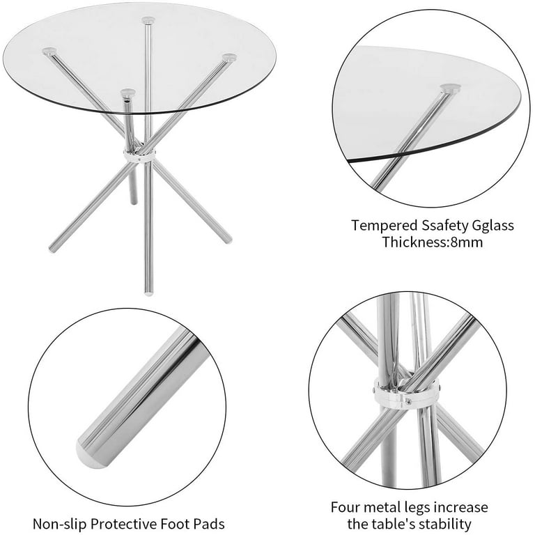 5 foot round glass on sale table top
