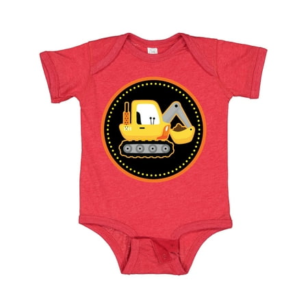

Inktastic Construction Digger Truck Gift Baby Boy Bodysuit
