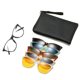 thumbnail image 1 of Guardurnaity Gafas de sol magnéticas con clip para hombre y mujer, antideslumbrantes, para conducir, redondas, con clip Cadenas y cordones para anteojos 2340D, 1 of 6