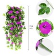 thumbnail image 2 of 2st Konstgjorda Wisteria Vine Konstgjorda växter Falska blommor Hängande växtvägg Hem Balkong Korg Dekor för heminredning 90cm (lila-grön blomma), 2 of 5