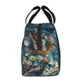 thumbnail image 2 of Lsque Colorful Plant Turtle Pattern Lunch Bag Women/Men Insulated Lunch Box,Small Leakproof Cooler Food Lunch Containers Reusable High Capacity Lunch Tote Bags, 2 of 6