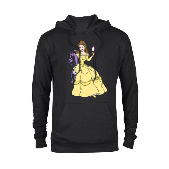 Disney Beauty and the Beast Belle T-Shirt - Pullover Hoodie for Adults - Customized-Black