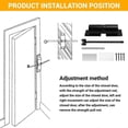 thumbnail image 4 of Automatic Door Closer Metal Adjustable Heavy Duty Safety Spring Silenciar Convert Hinged Door Interior Exterior, 4 of 5