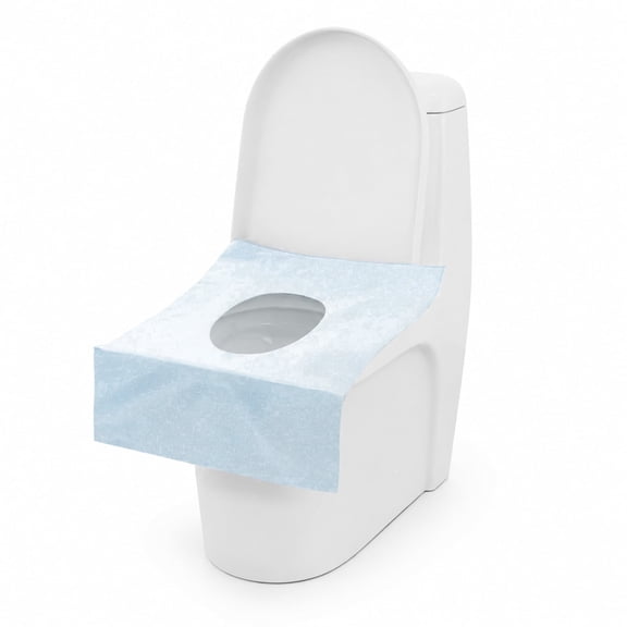 Disposable Toilet Seat Covers, 20 count XL Pack, Waterproof PE Wood Pulp Paper, Individually Wrapped for Hotel Restroom Travel