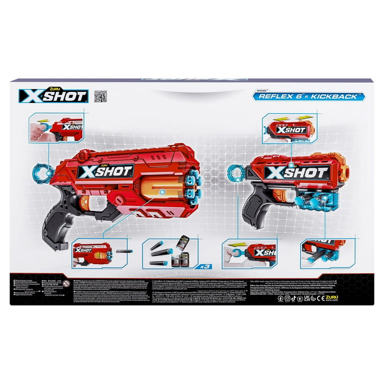 DBK　EXCEL A60 セット XSHOT Excel Double Kickback Double Reflex 6 Dart Blaster Combo