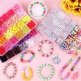 thumbnail image 3 of Kit para hacer pulseras Pubiseed 2303 piezas de cuentas de poni de 48 colores, 3 of 8