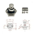 thumbnail image 2 of p>Push Button Rv Cabinet Lock Rv Cabinet Tiroir Bouton Poussoir Rv Cabinet Lock Alliage de Zinc Rv Cabinet Mini Poussoir Loquet pour Autres Boîtes à Meubles/p>, 2 of 7