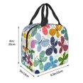 thumbnail image 3 of Disketp Colorful Butterflies Bolsa Térmica para Almuerzo para Hombre y Mujer, Ideal para Trabajo, Senderismo y Picnic, 3 of 8