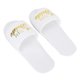 thumbnail image 4 of Zapatillas desechables, 5 pares de zapatillas de hotel con estampado de letras, zapatillas de valor excepcional, 4 of 12