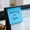 Blue, variant on Colorful Sticky Notes Strong Adhesive Square Pad, Sticky Note Pads Office School Home Daily Reminder, TransparentNotes for Desk Notebook Planner
