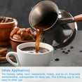 thumbnail image 4 of Uxcell Coffee Pot, 20oz/600ml Stainless Steel Coffee Warmer Coffee Maker Coffee Heating Melting Milk Pot with Spout, 4 of 5