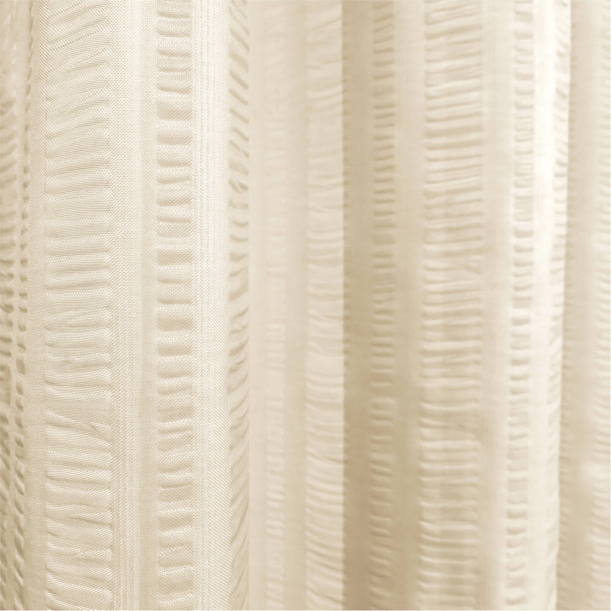 Mainstays Seersucker Textured Sheer Window Curtain Panel
