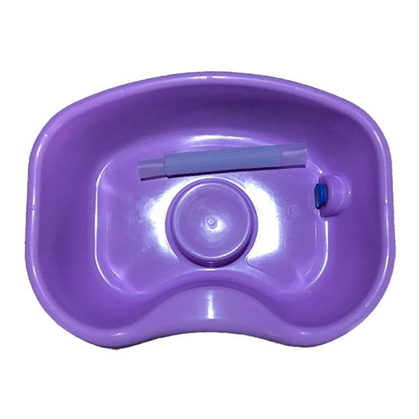 Guardurnaity Champú en la cama, lavabo para lavar el cabello, ayuda para el baño para ancianos discapacitados, embarazo, azul oscuro, 70 cm Ropa interior Púrpura 70 cm