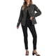 thumbnail image 2 of Chaqueta de mezclilla INSPIRE CHIC para mujeres, chaqueta de jean desgastada con botones y bolsillos, 2 of 6