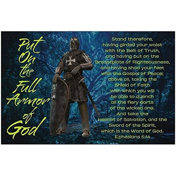 Armor of God 11'' x 17'' Inspirational Christian Poster-G56